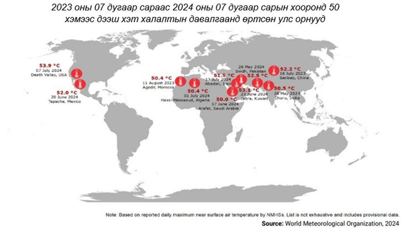 Түүхэн дэх хамгийн халуун жил ирэх 5 жилд тохионо