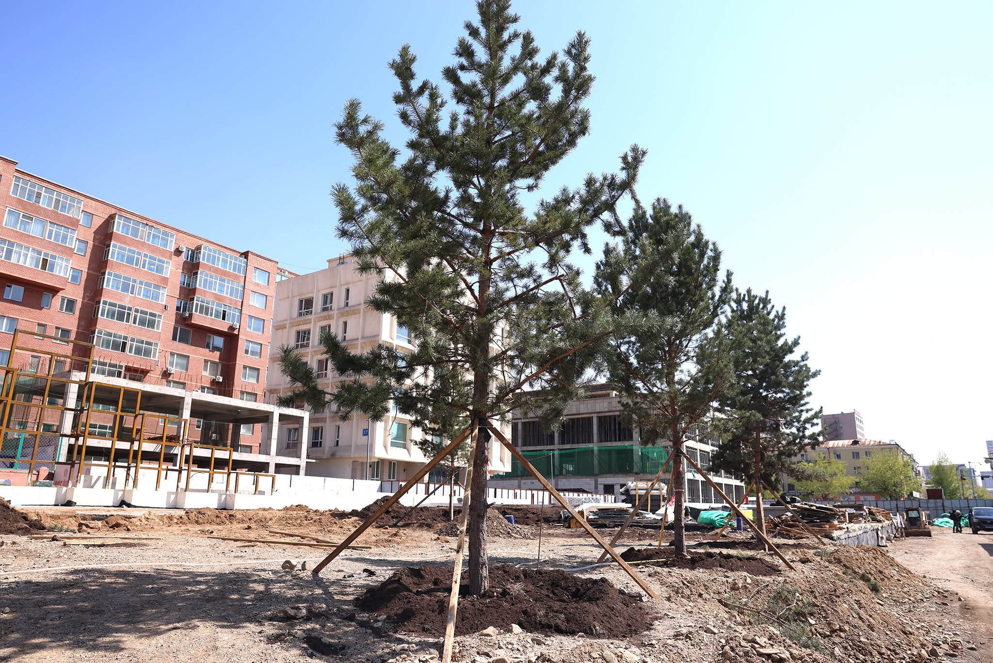 Урт цагаан цэцэрлэгт хүрээлэнгийн далд зогсоол болон тохижилтын ажил 95 хувьтай үргэлжилж байна