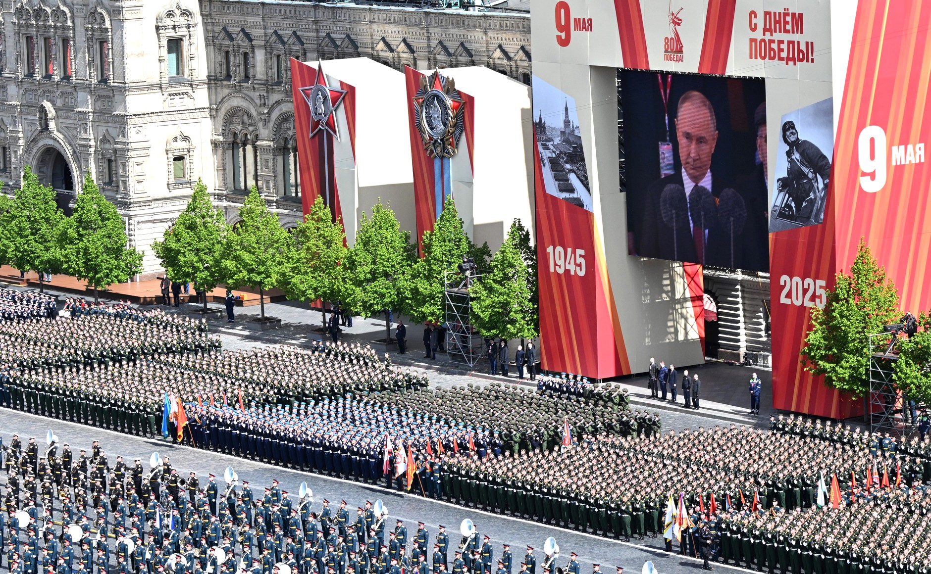 Аугаа их эх орны дайны ялалтын 80 жилийн ойд зориулсан цэргийн жагсаал боллоо