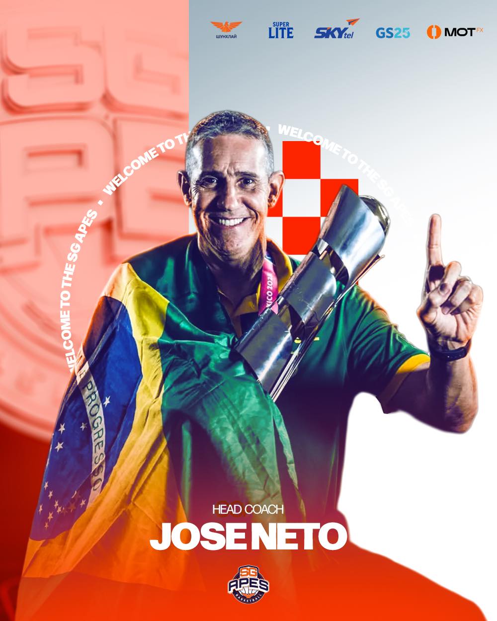 “SG Apes” багийн ахлах дасгалжуулагчаар Бразилийн Хосе Нето ажиллана