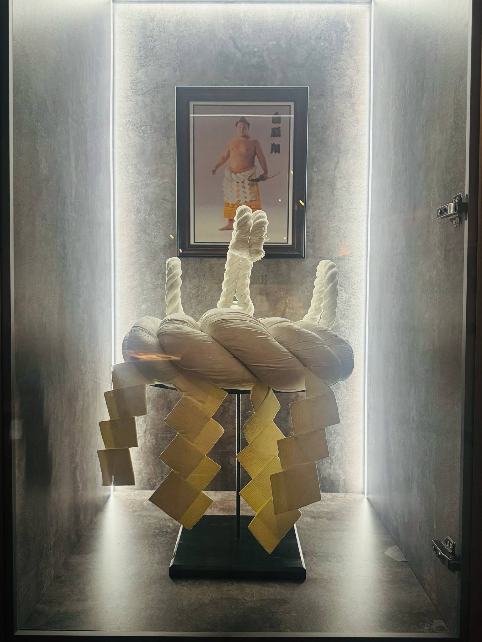 Хакүхо сүмо бөхийн бүсээ “Чингис хаан” музейд бэлэглэжээ