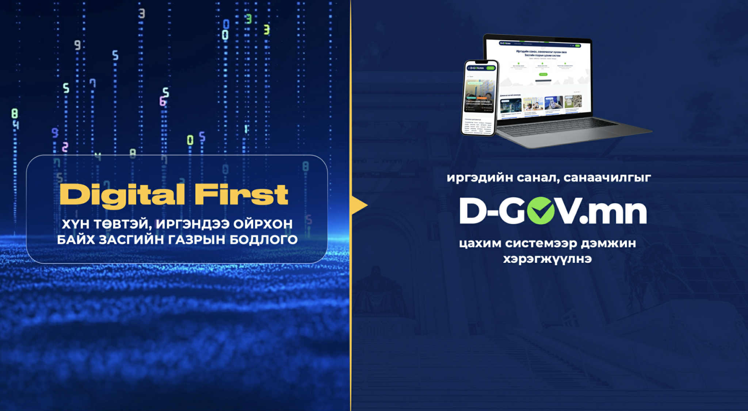 Иргэдийн санал, санаачилгыг Засгийн газрын шийдвэрт тусгах D-GOV.mn цахим систем нэвтрүүллээ