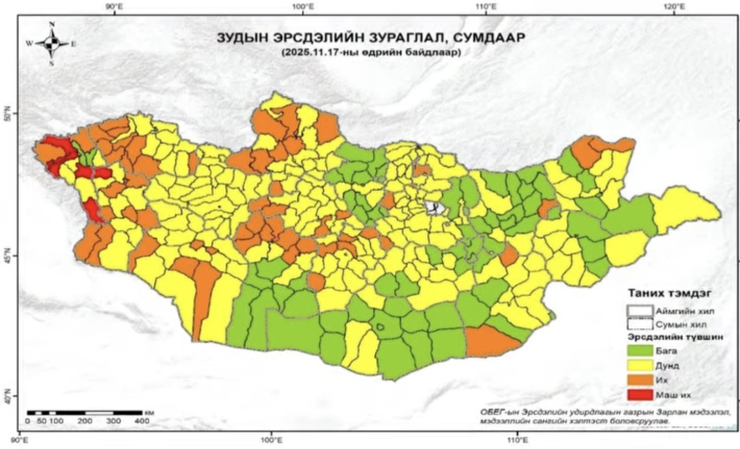 Баян-Өлгий аймагт зудын эрсдэл өндөр гарчээ