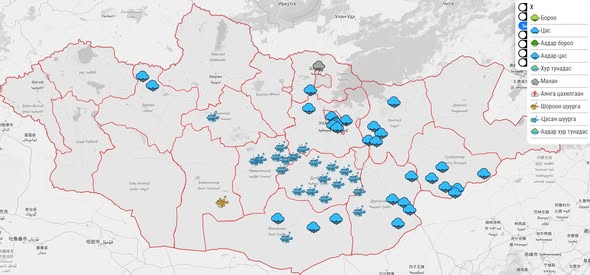 Өнөөдөр 8 аймгийн нутагт цас орж, цасан шуурга шуурч байна
